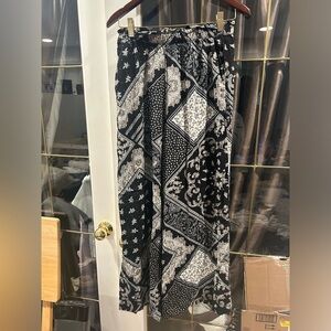 Black and White Patterned Pants